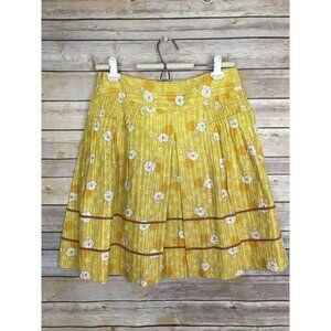Lux Lux Lux Size 3 Yellow Floral Cotton Skirt